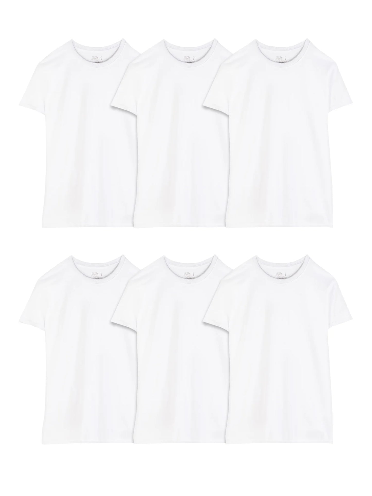 Men'S Crew Neck T-Shirt Undershirts, White Multipacks, Also Available in Big & Tall