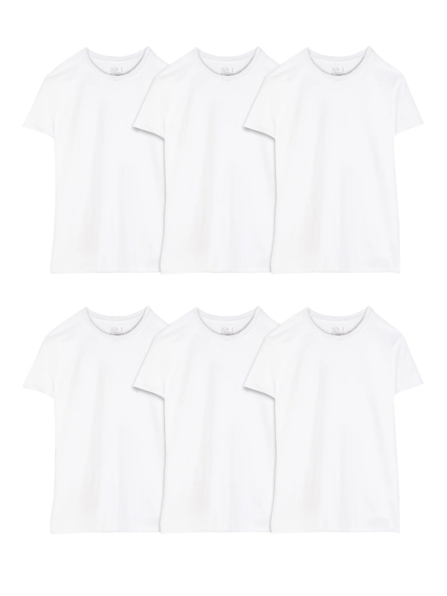 Men'S Crew Neck T-Shirt Undershirts, White Multipacks, Also Available in Big & Tall