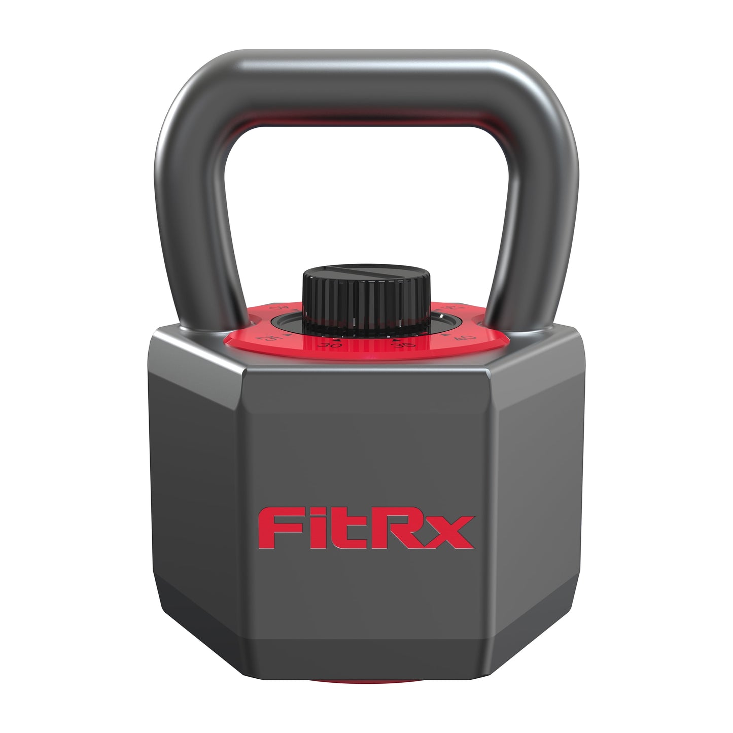 Smartstack Wide Handle Adjustable Kettlebell for Home Gym Workouts, 25-40 Lbs, Black