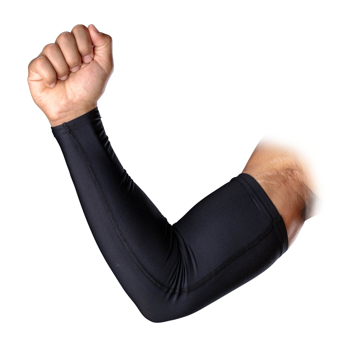 Sport Compression Arm Sleeves Pair, Black, Unisex, Adult, L/XL