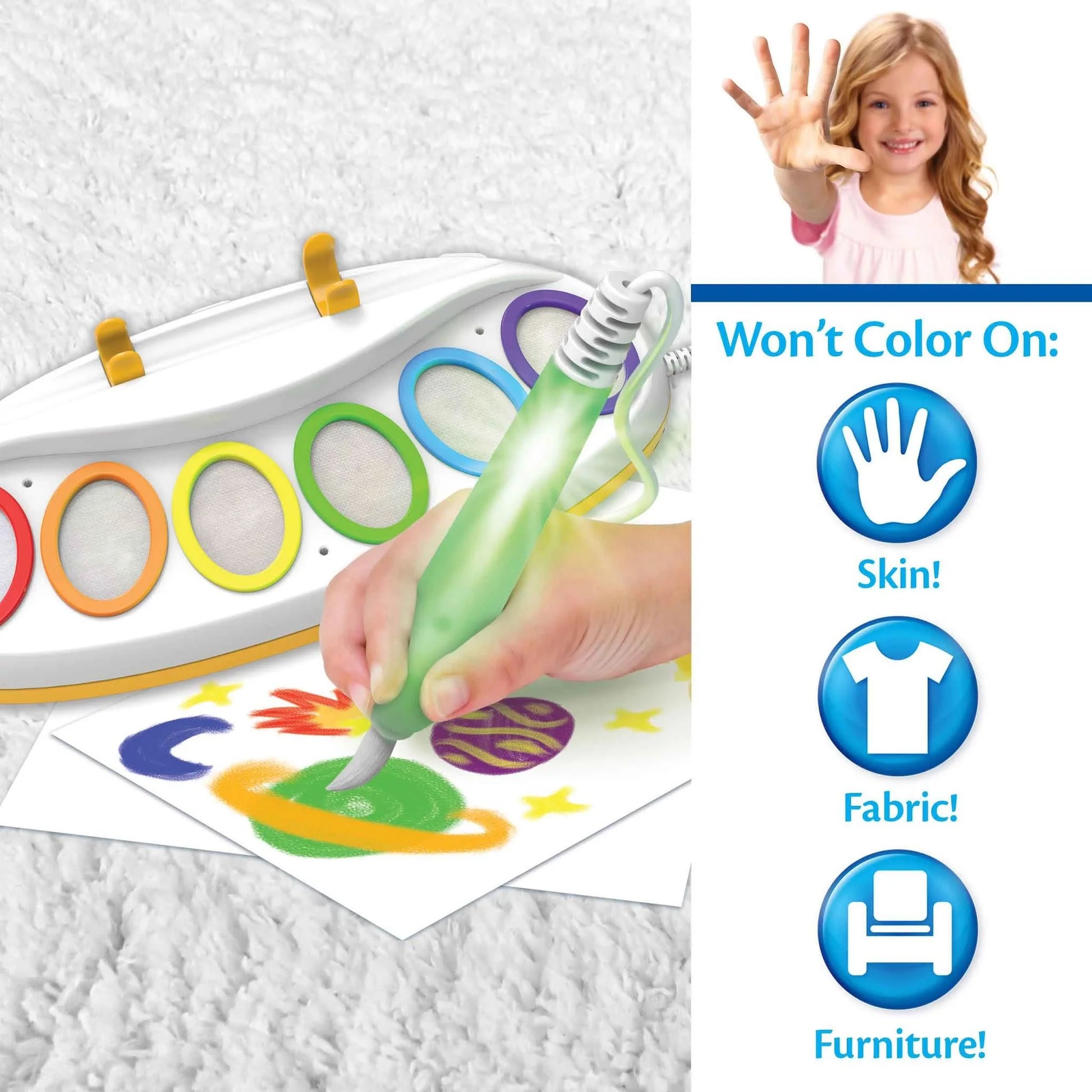 Color Wonder Magic Light Brush, Mess-Free Painting Set for Kids, Preschool and Toddler Educational Toy, Ages 3+